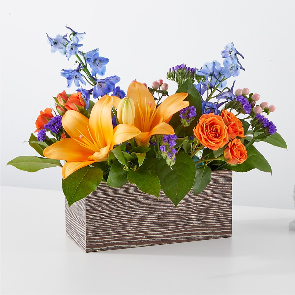 Radiant Citrus Box Bouquet – Our Flower Shop, Gibsonton FL