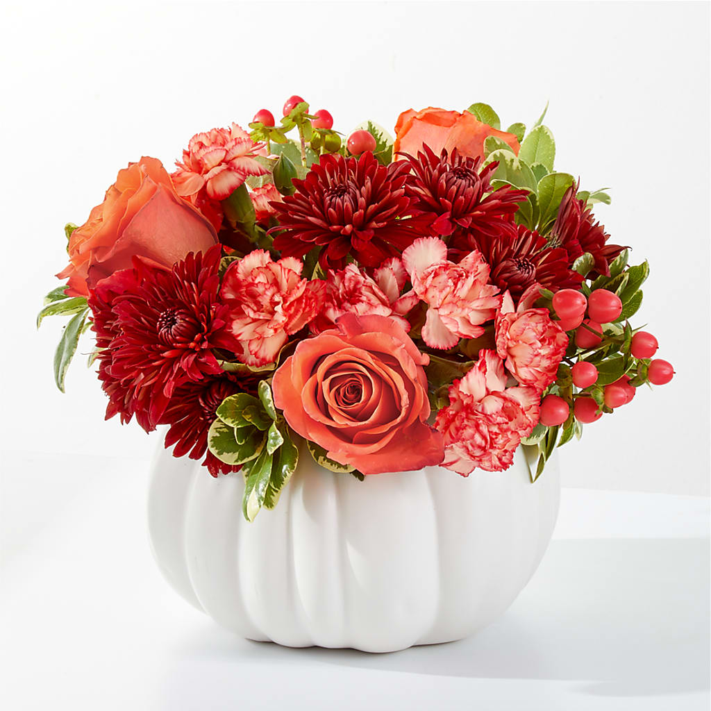 Autumn Air Pumpkin Bouquet – Our Flower Shop, Gibsonton FL