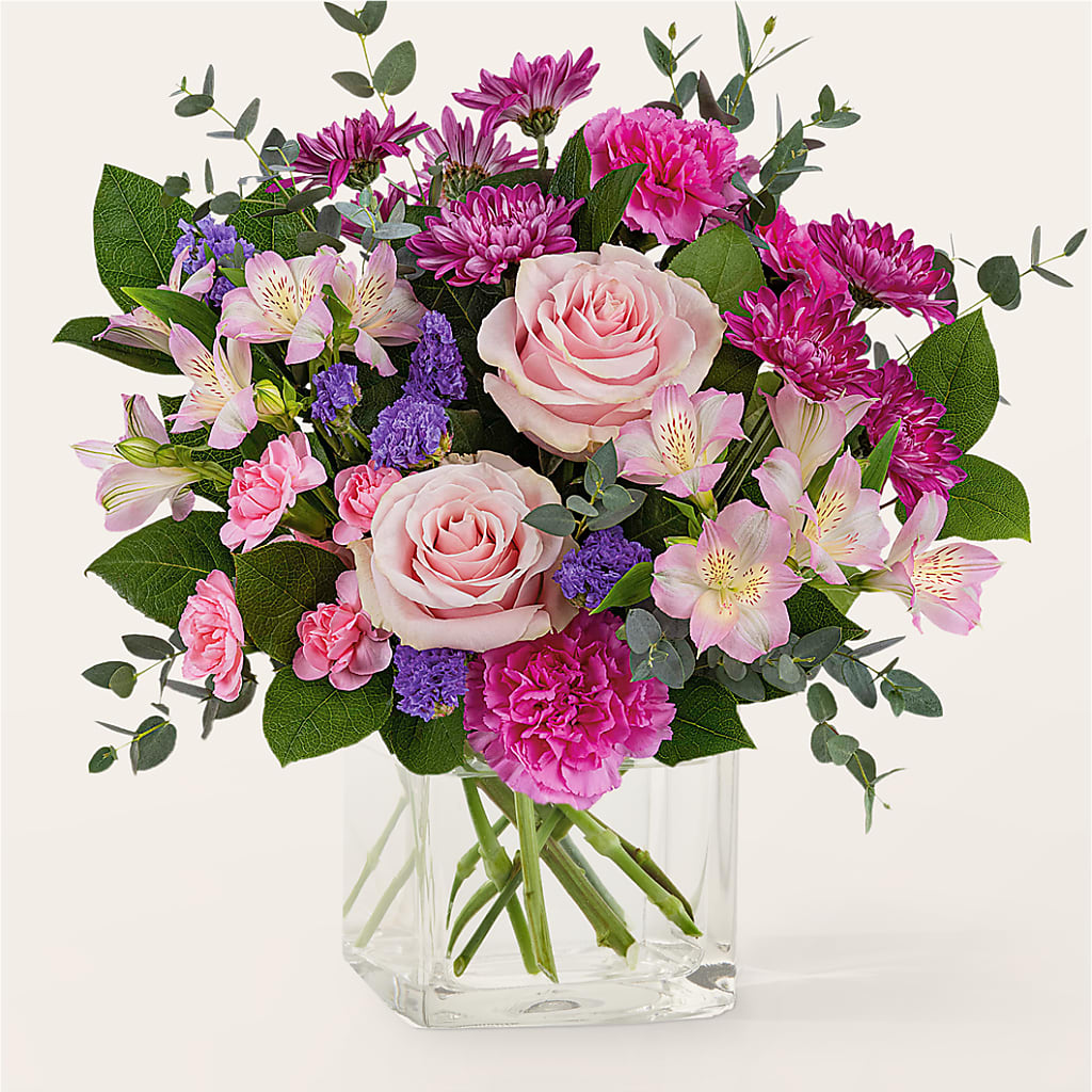 Rosy Radiance Bouquet – Our Flower Shop, Gibsonton FL