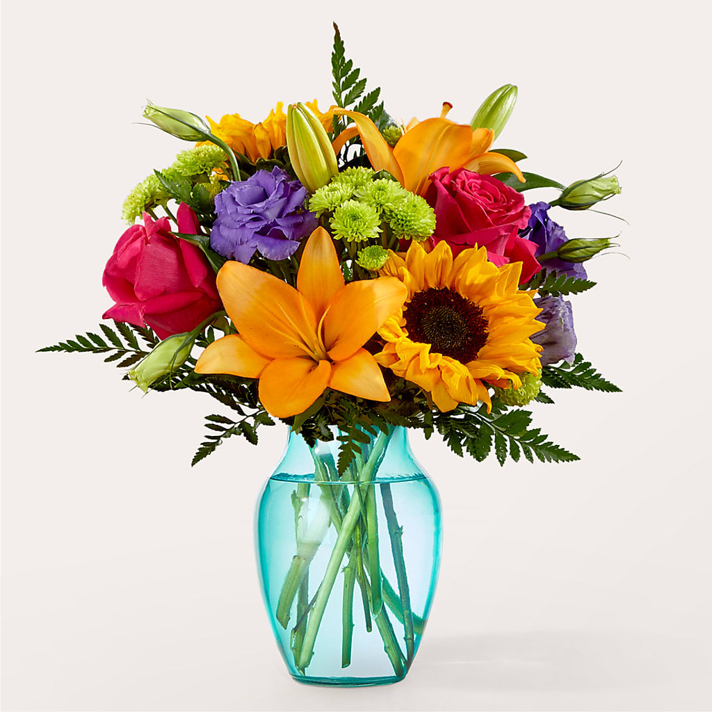 Double Rainbow Bouquet – Our Flower Shop, Gibsonton FL