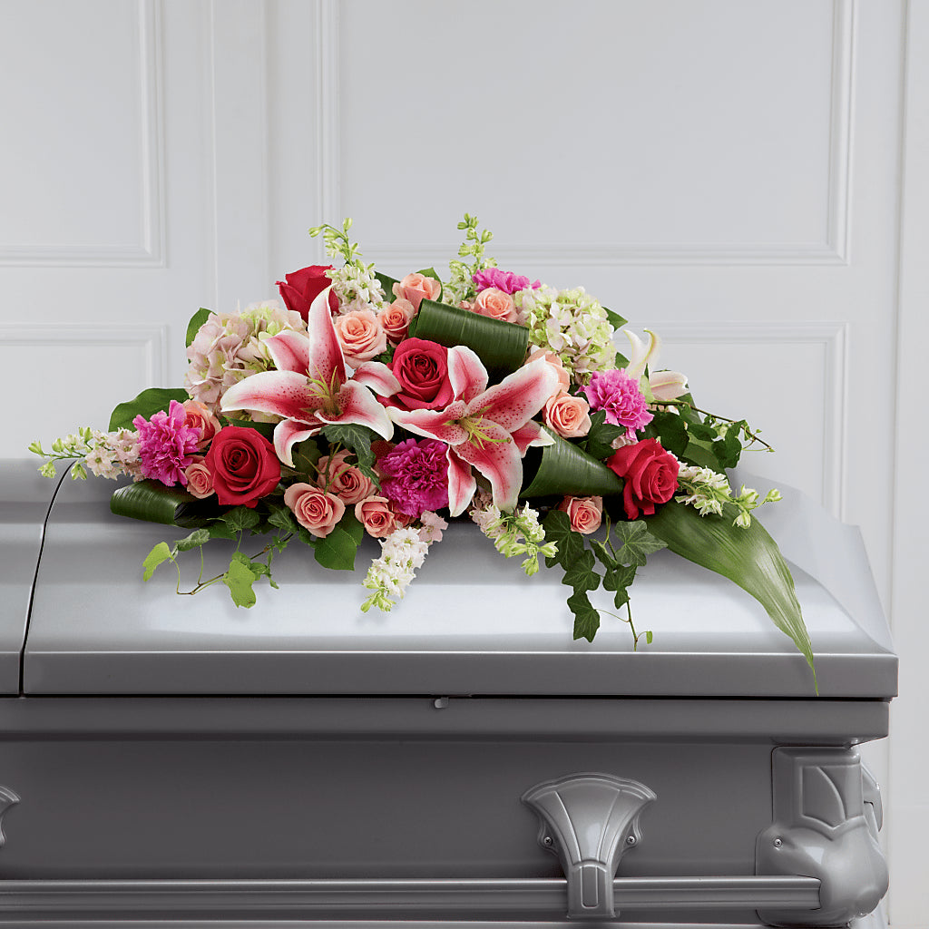 Splendid Grace Casket Spray – Our Flower Shop, Gibsonton FL