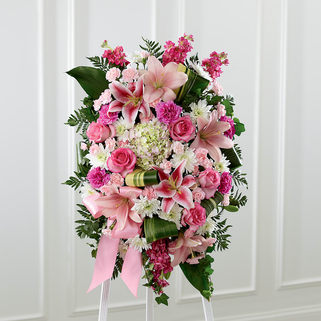 Comforting Standing Spray – Our Flower Shop, Gibsonton FL