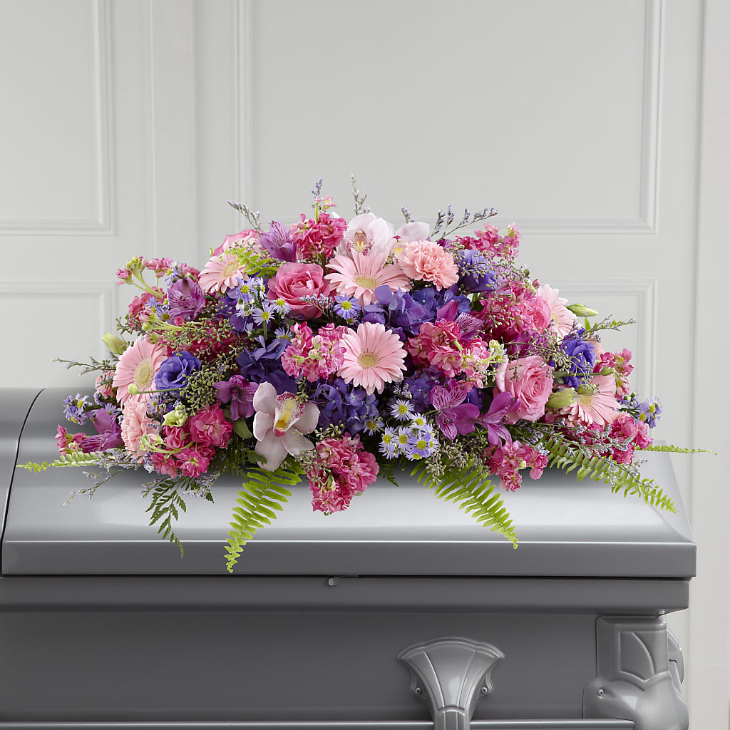 Glorious Garden Casket Spray – Our Flower Shop, Gibsonton FL