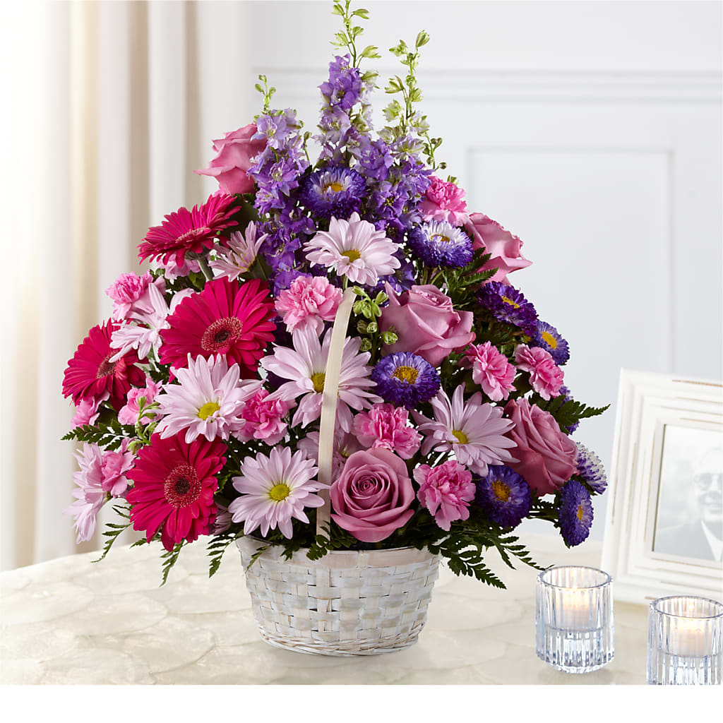 Pastel Peace Basket – Our Flower Shop, Gibsonton FL