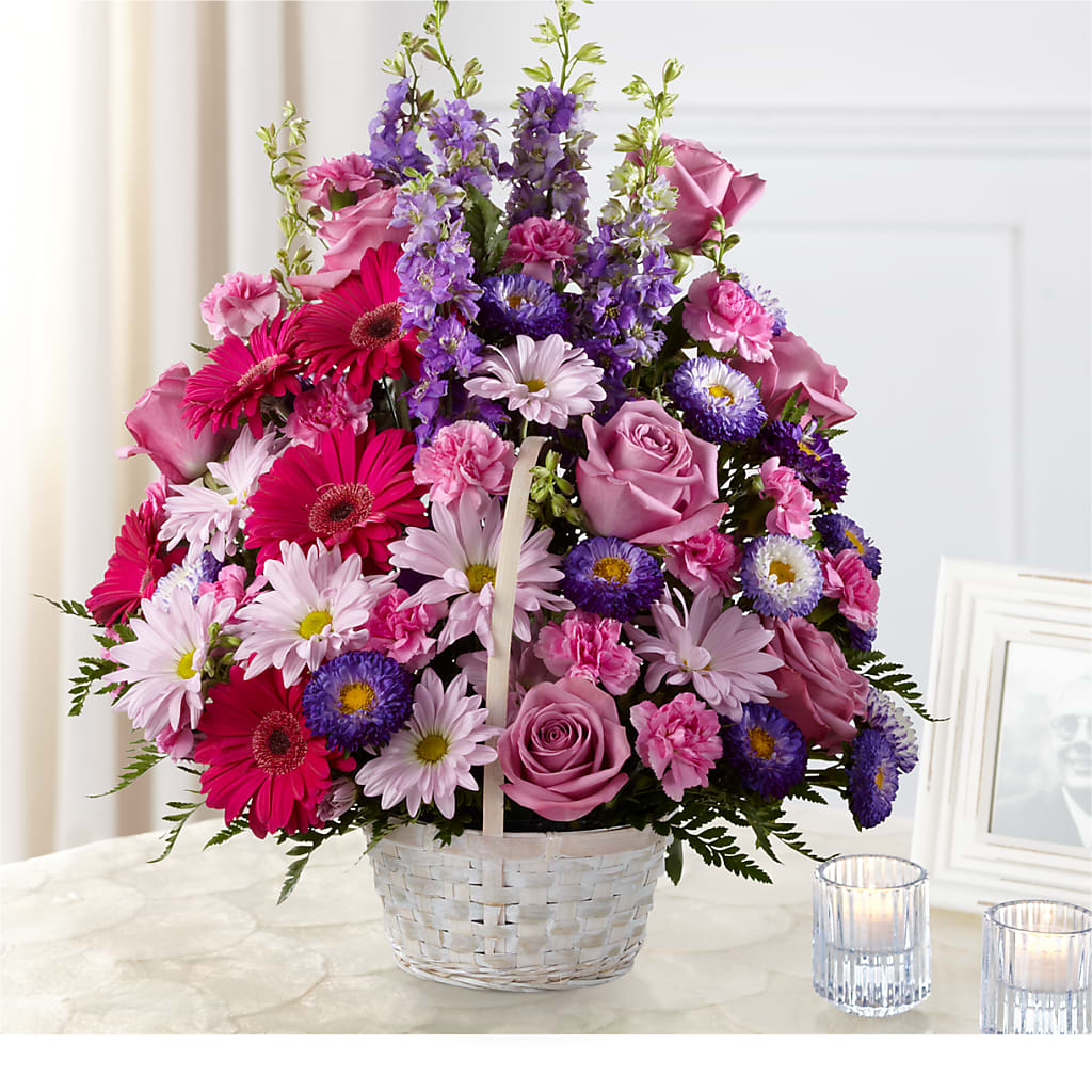Pastel Peace Basket – Our Flower Shop, Gibsonton FL