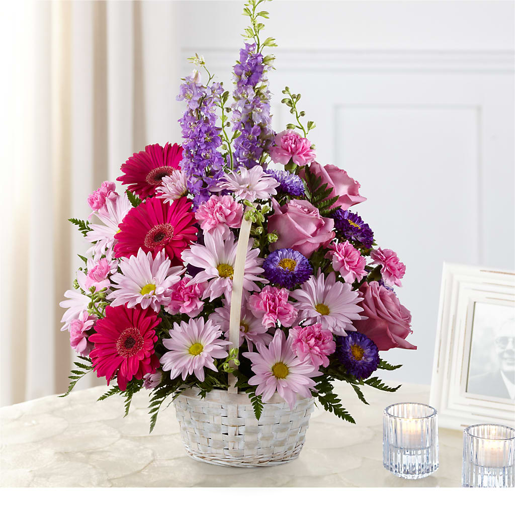 Pastel Peace Basket – Our Flower Shop, Gibsonton FL