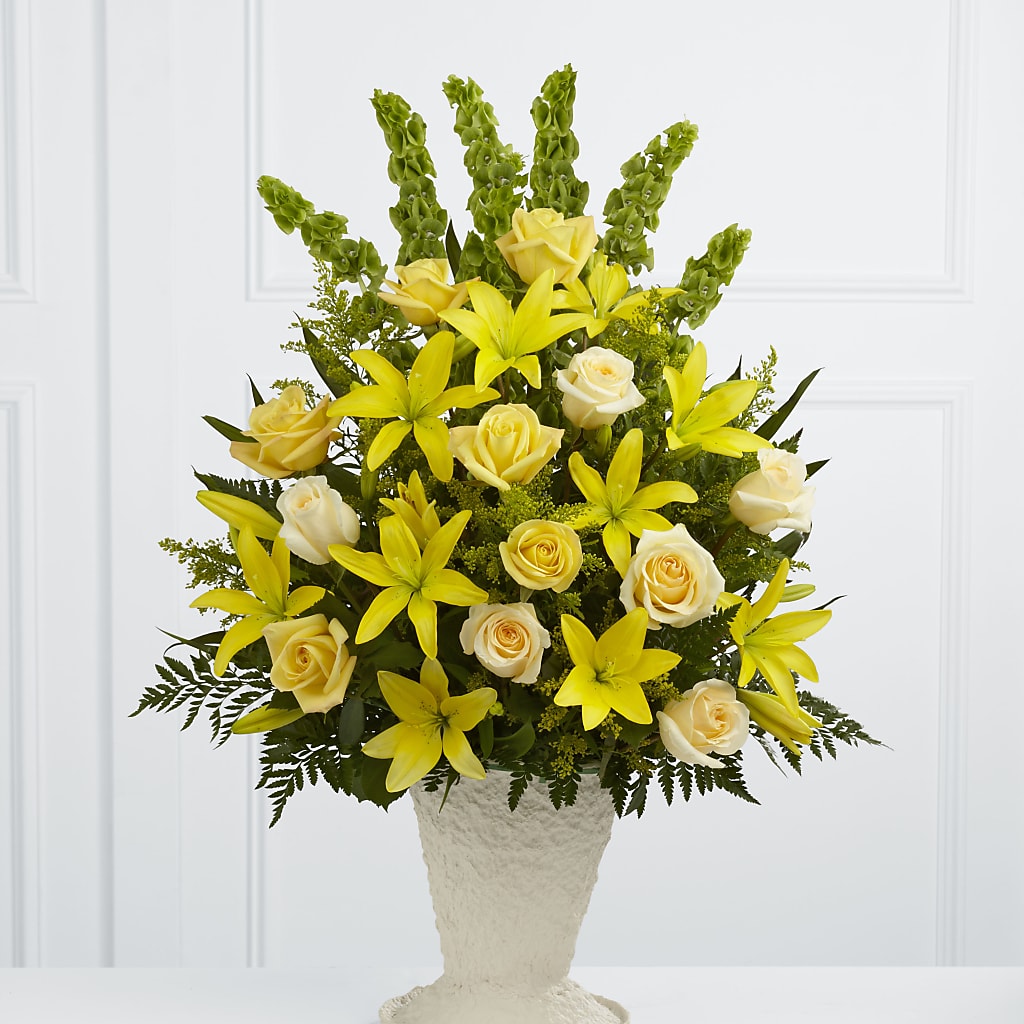 Golden Memories Arrangement – Our Flower Shop, Gibsonton FL