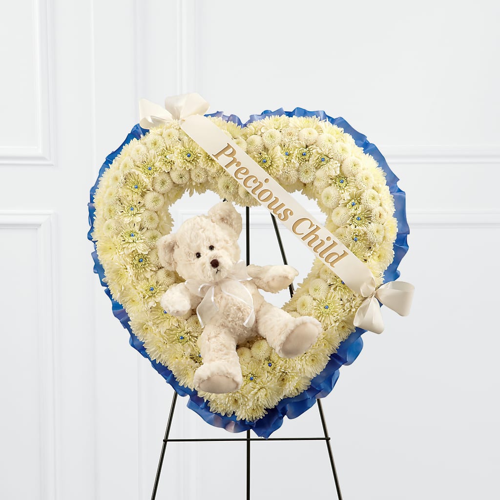 Precious Child Standing Heart – Our Flower Shop, Gibsonton FL