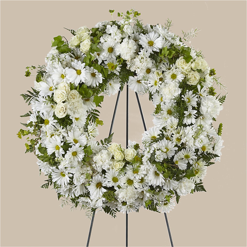 Faithful Wishes Wreath – Our Flower Shop, Gibsonton FL