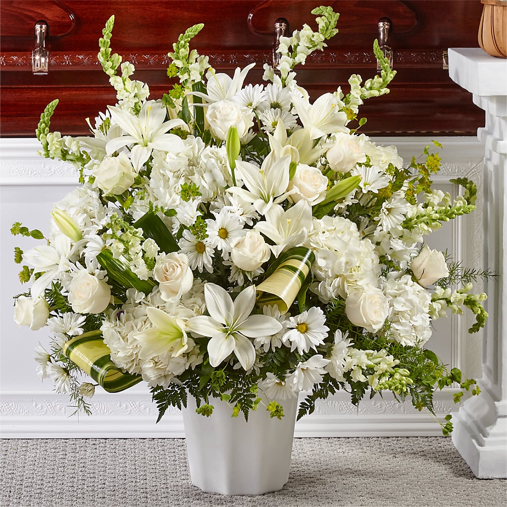 Thoughts of Tranquility Floor Basket – Our Flower Shop, Gibsonton FL