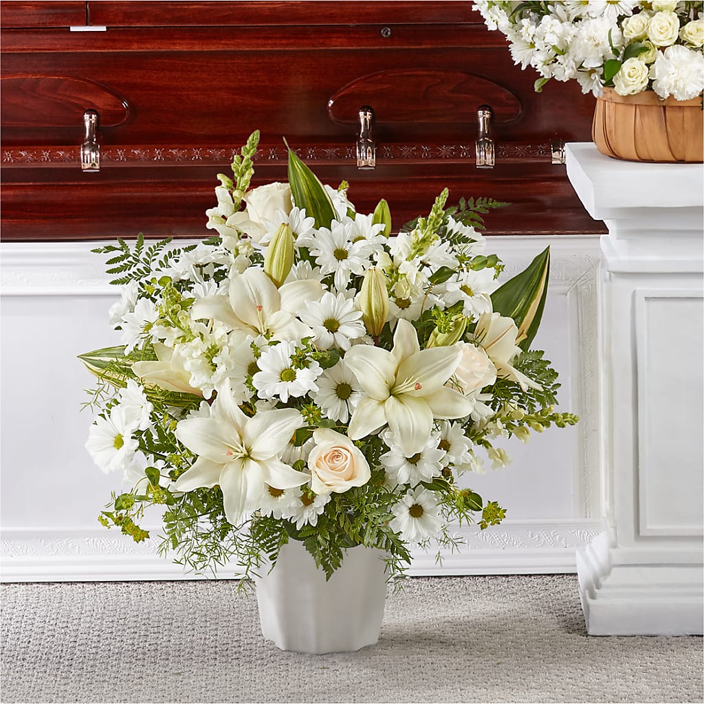 Thoughts of Tranquility Floor Basket – Our Flower Shop, Gibsonton FL