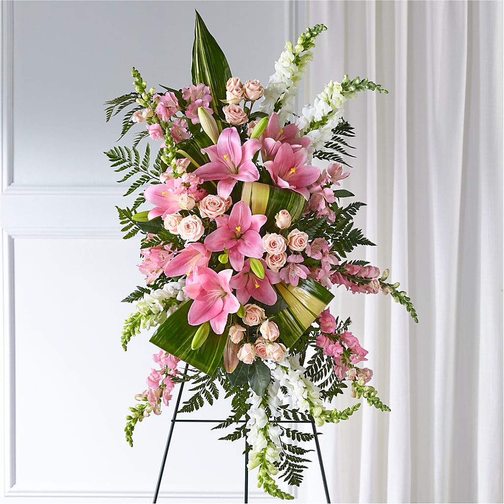 Elegant Embrace Standing Spray – Our Flower Shop, Gibsonton FL