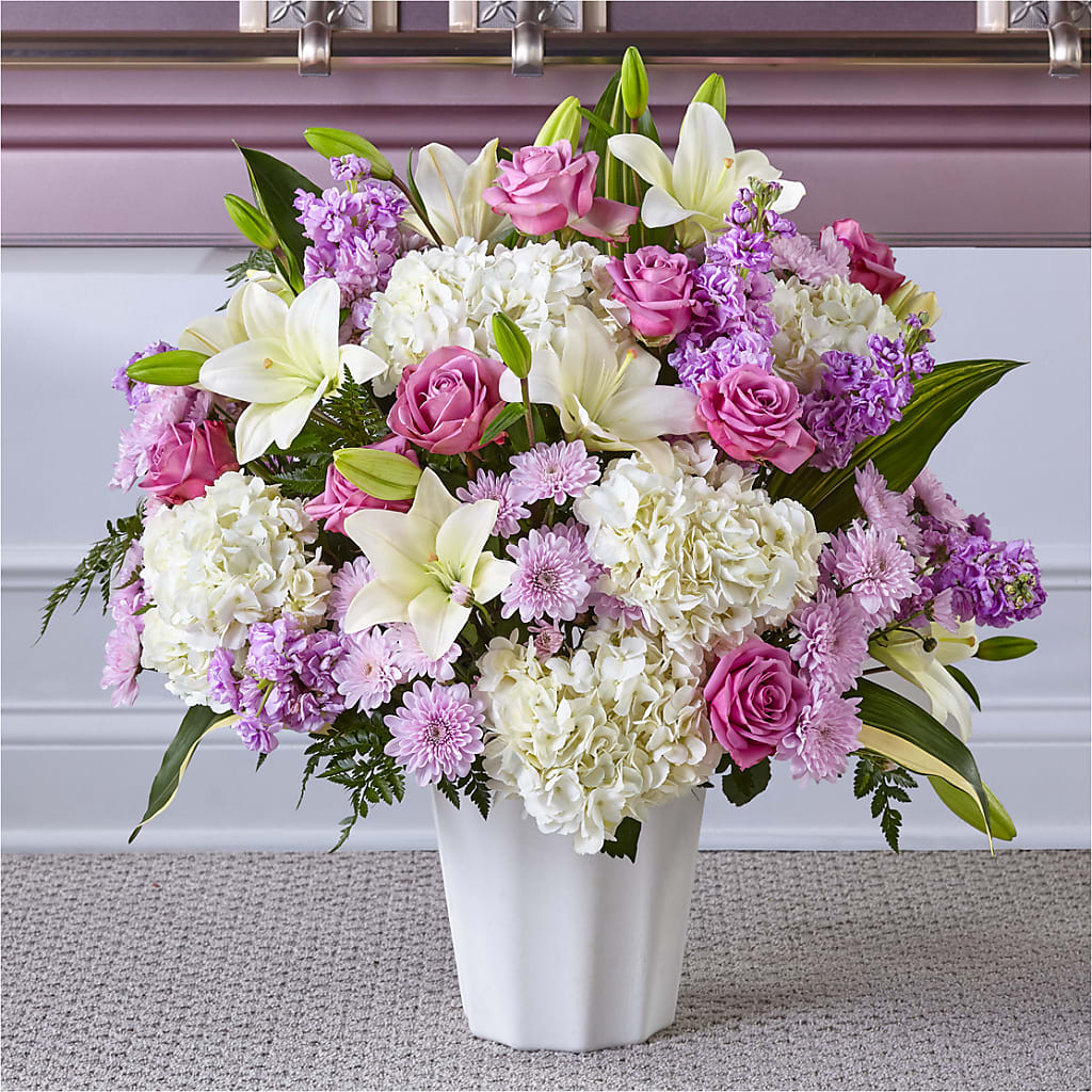 Heaven Sent Floor Basket – Our Flower Shop, Gibsonton FL