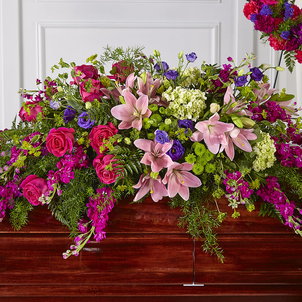 Radiant Tribute Casket Spray – Our Flower Shop, Gibsonton FL