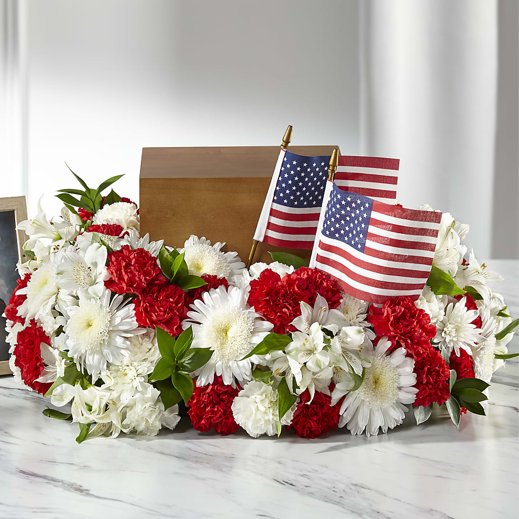 Spirit of Patriotism Cremation Adornment – Our Flower Shop, Gibsonton FL