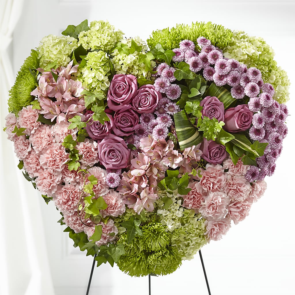 Heartwarming Standing Heart – Our Flower Shop, Gibsonton FL