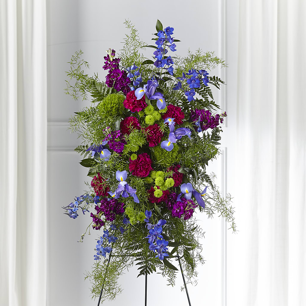 Heavenly Skies Standing Spray – Our Flower Shop, Gibsonton FL