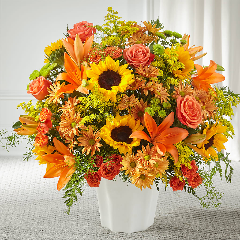 Harvest Thoughts Floor Basket – Our Flower Shop, Gibsonton FL