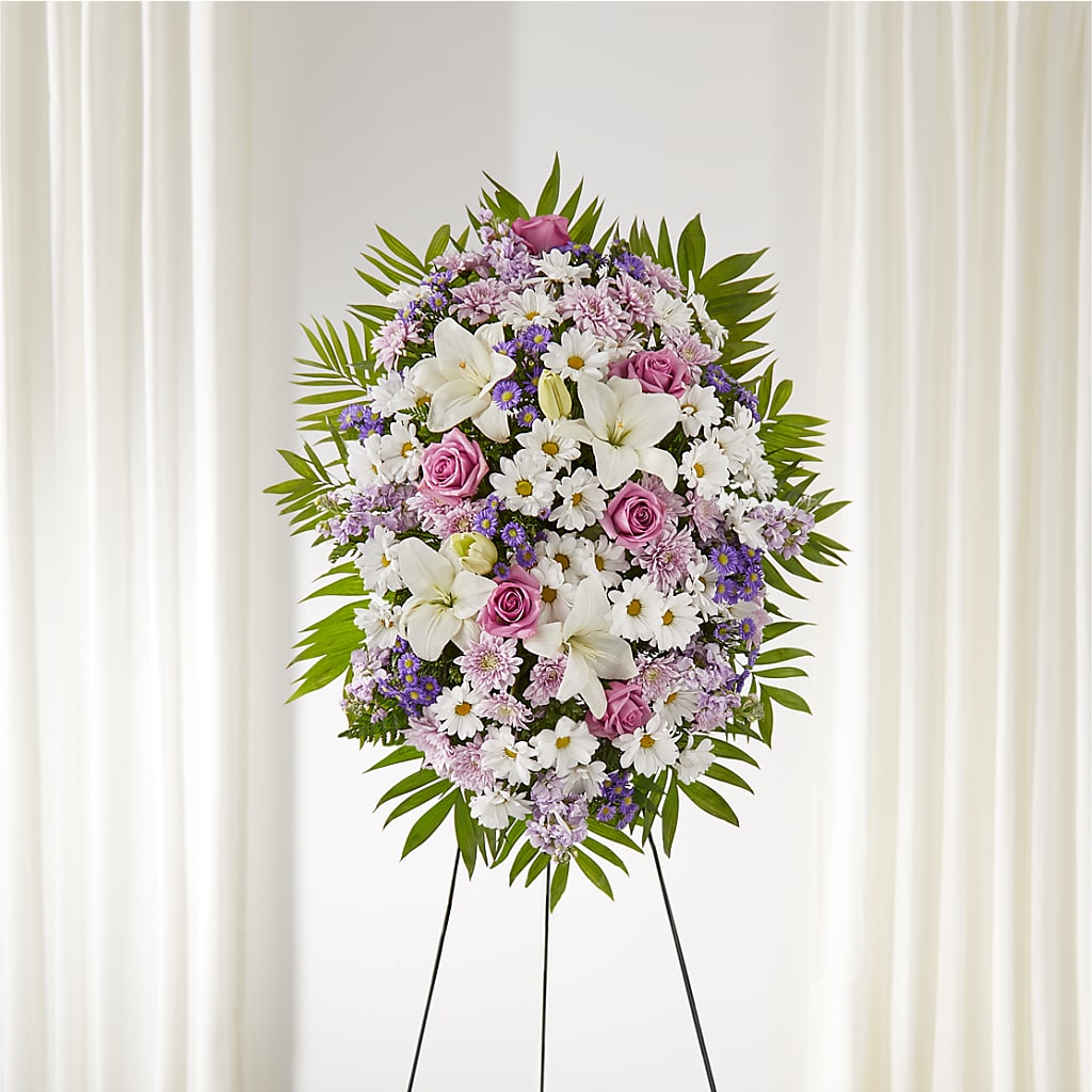 Surrounded by Love Standing Spray – Our Flower Shop, Gibsonton FL