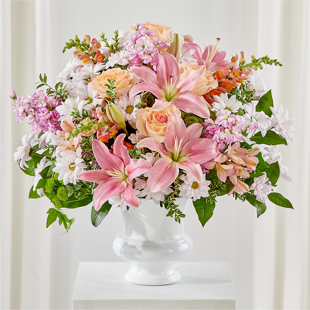 Heartfelt Gesture Urn Arrangement – Our Flower Shop, Gibsonton FL