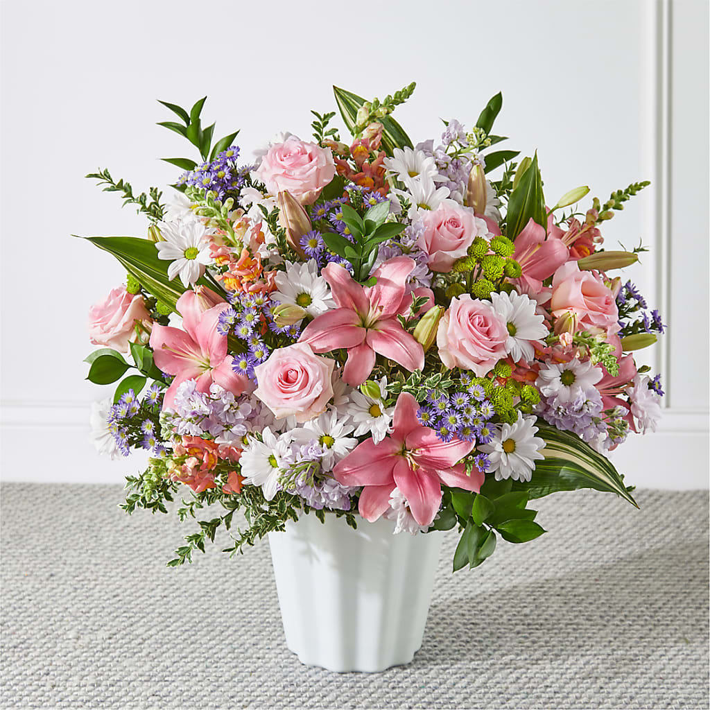 Abundant Compassion Floor Basket – Our Flower Shop, Gibsonton FL