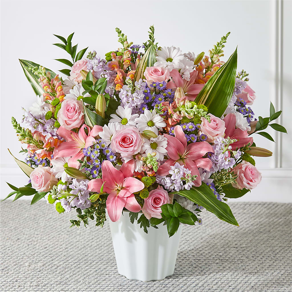 Abundant Compassion Floor Basket – Our Flower Shop, Gibsonton FL