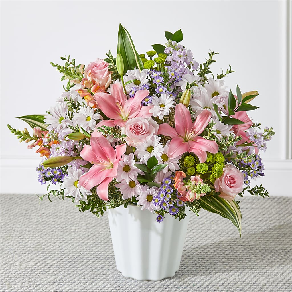 Abundant Compassion Floor Basket – Our Flower Shop, Gibsonton FL
