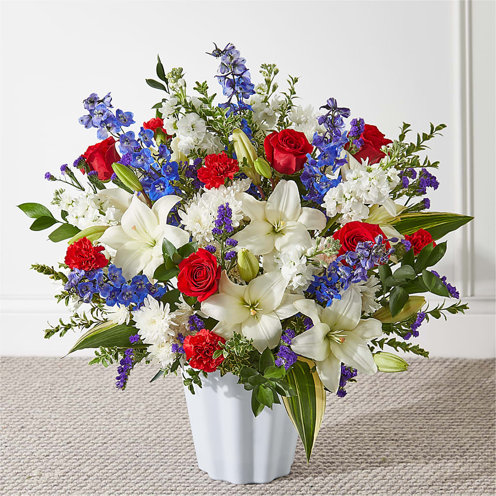 Consoled Floor Basket – Our Flower Shop, Gibsonton FL