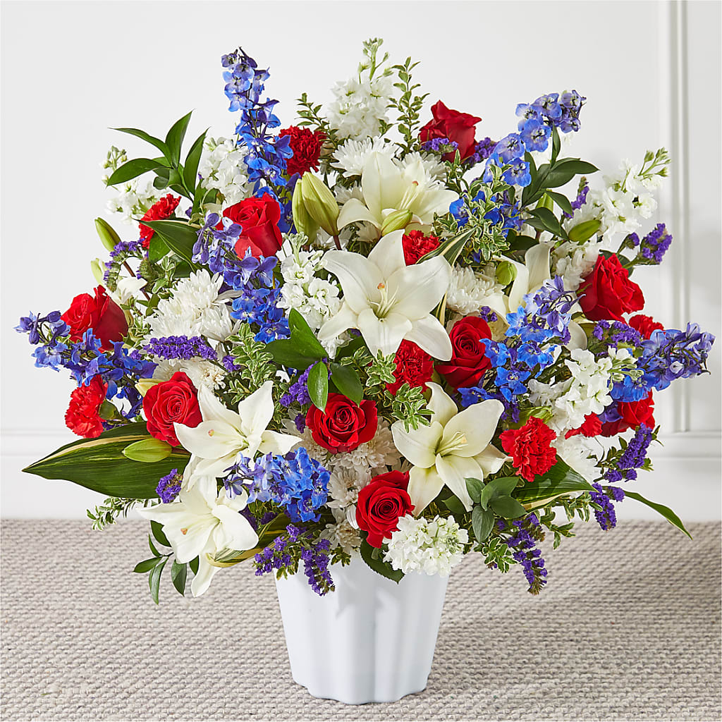 Consoled Floor Basket – Our Flower Shop, Gibsonton FL