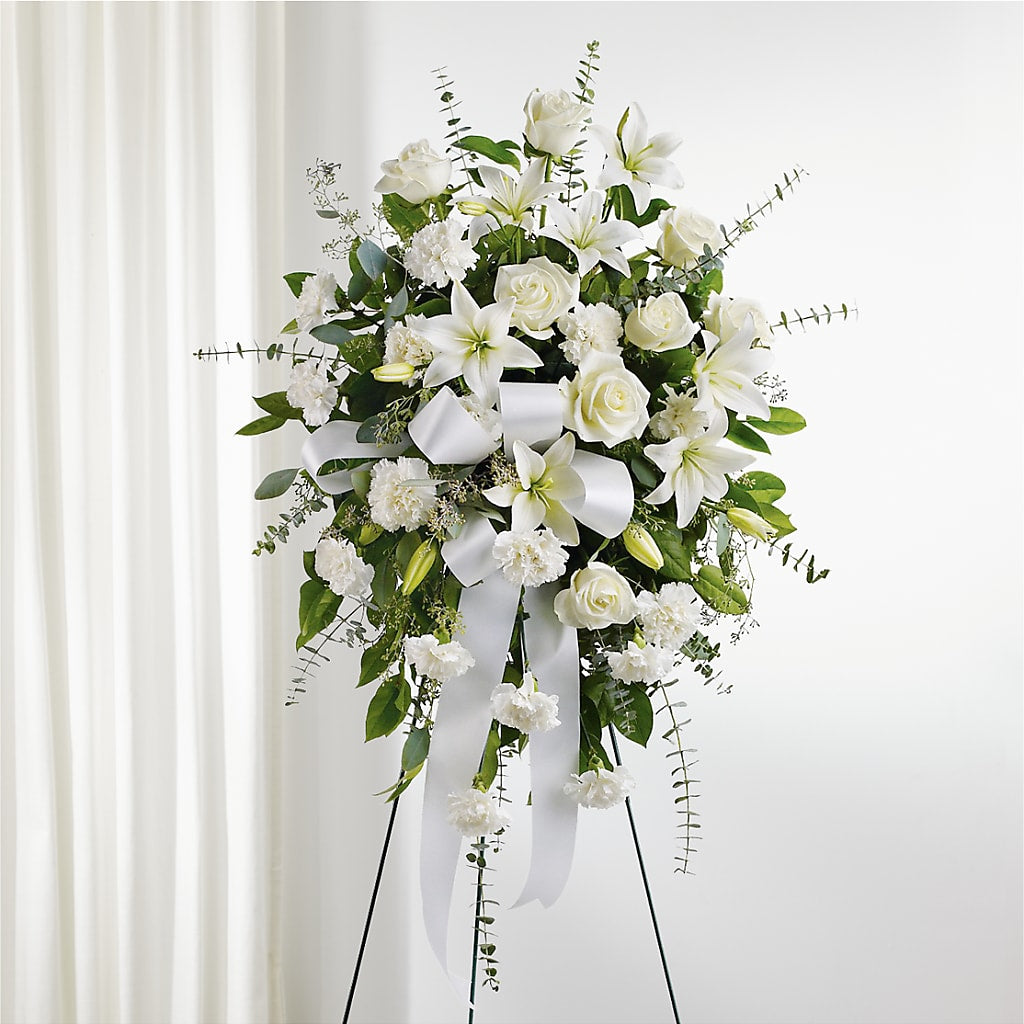 With Care Standing Spray – Our Flower Shop, Gibsonton FL