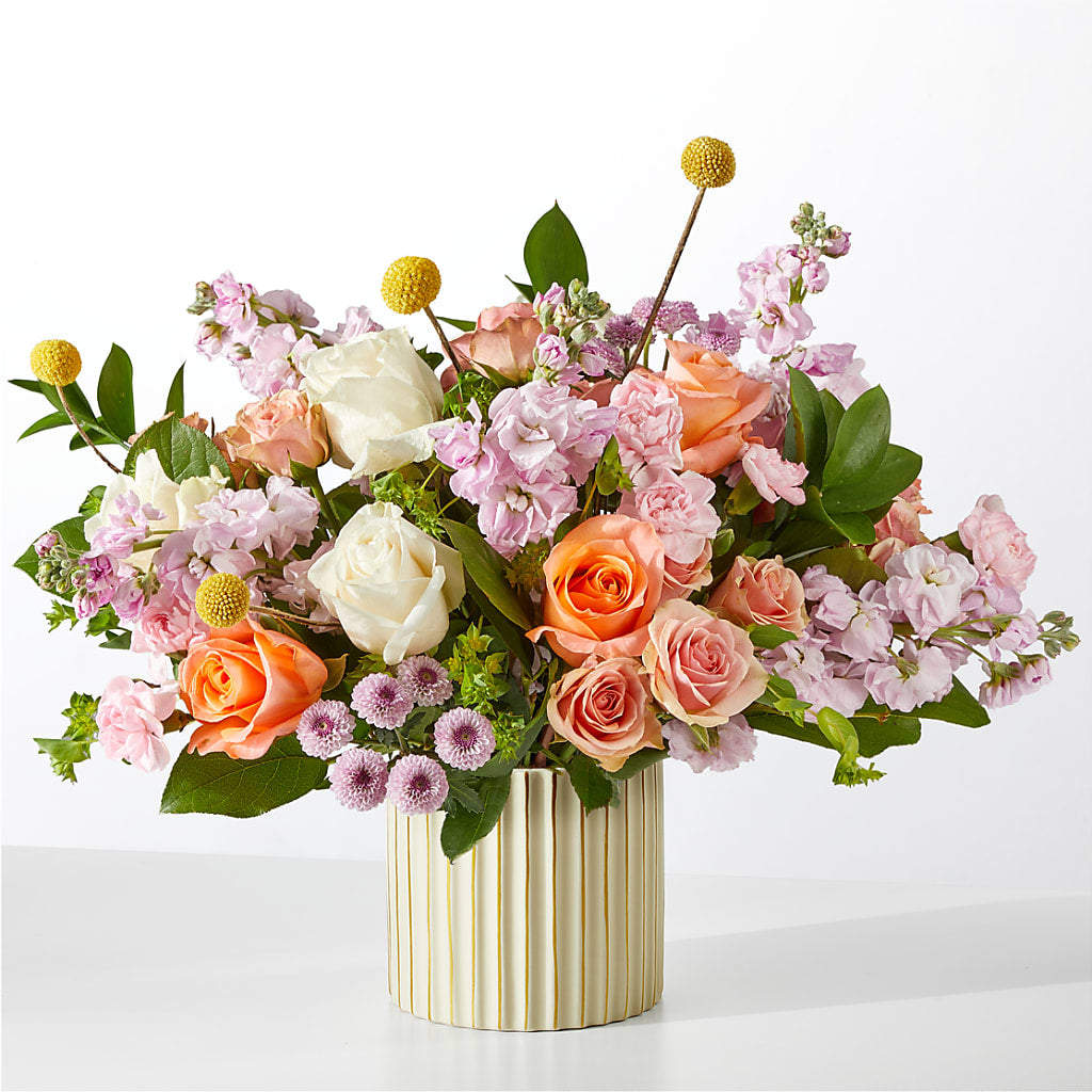 French Market Bouquet with Ivory Vase – Our Flower Shop, Gibsonton FL
