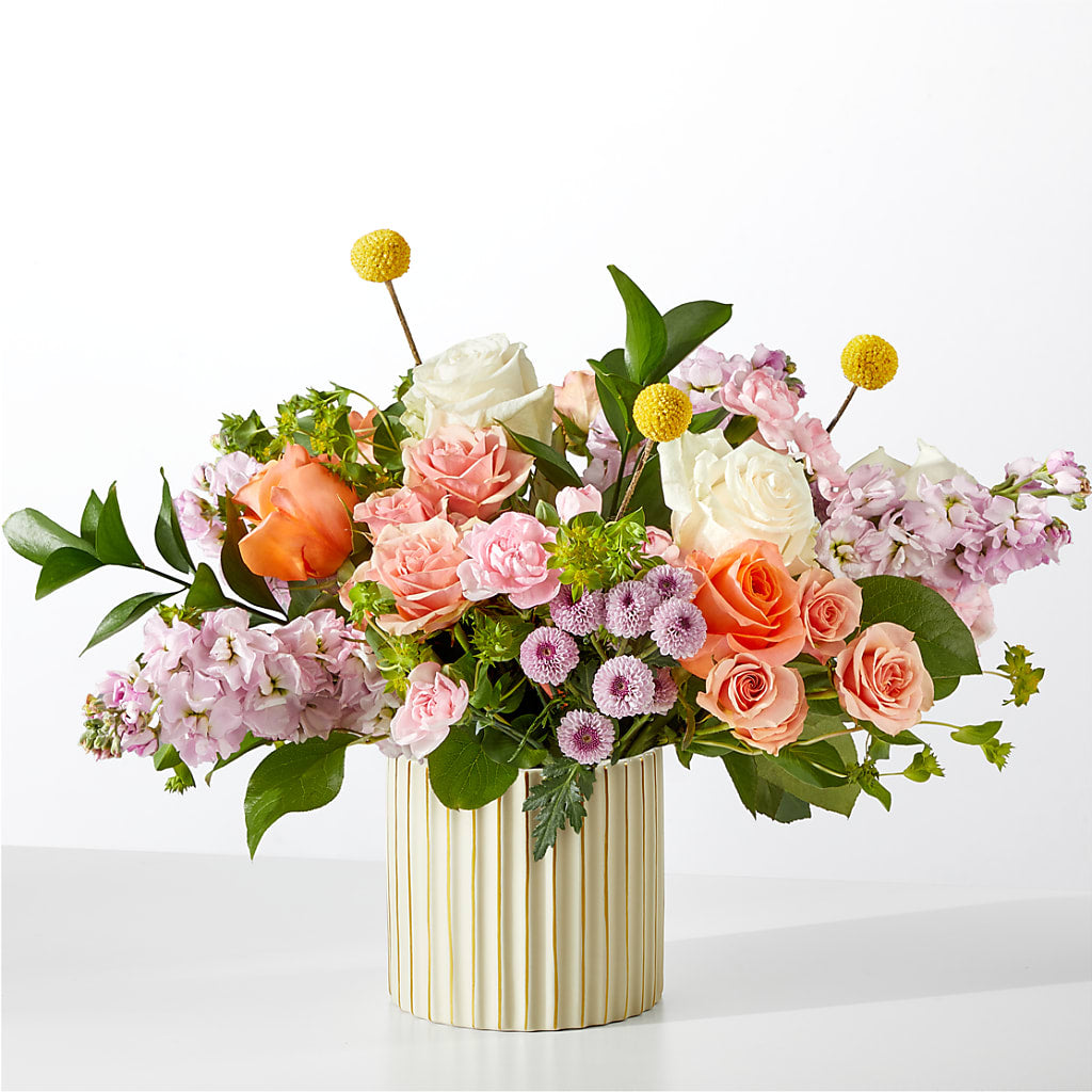 French Market Bouquet with Ivory Vase – Our Flower Shop, Gibsonton FL