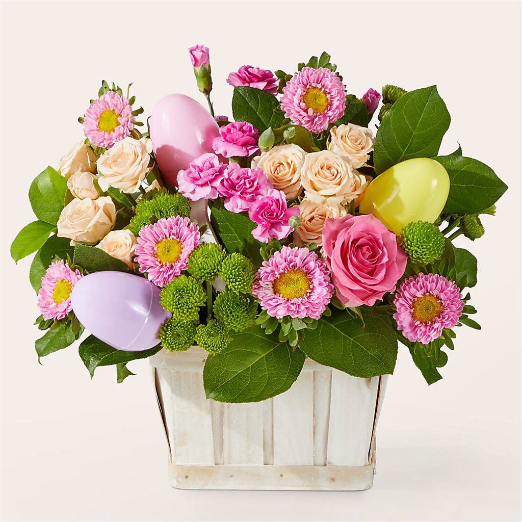 Get Eggcited Basket – Our Flower Shop, Gibsonton FL