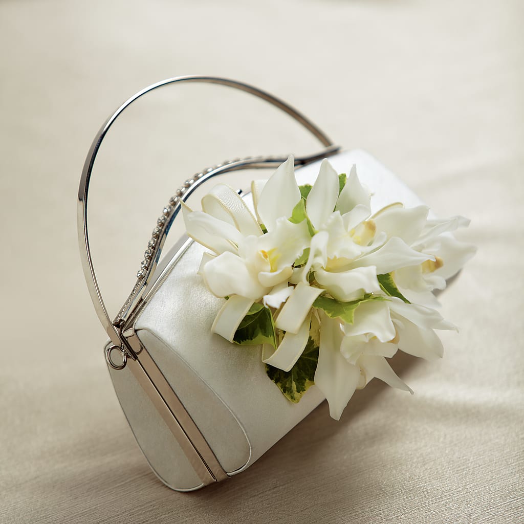 White Purse Decor – Our Flower Shop, Gibsonton FL
