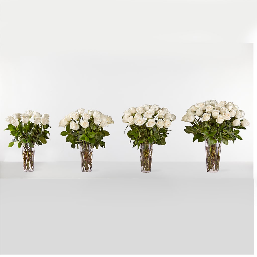 Long Stem White Rose Bouquet –  Our Flower Shop, Gibsonton FL