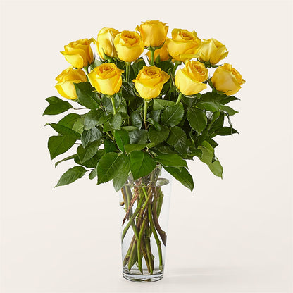 Long Stem Yellow Rose Bouquet –  Our Flower Shop, Gibsonton FL