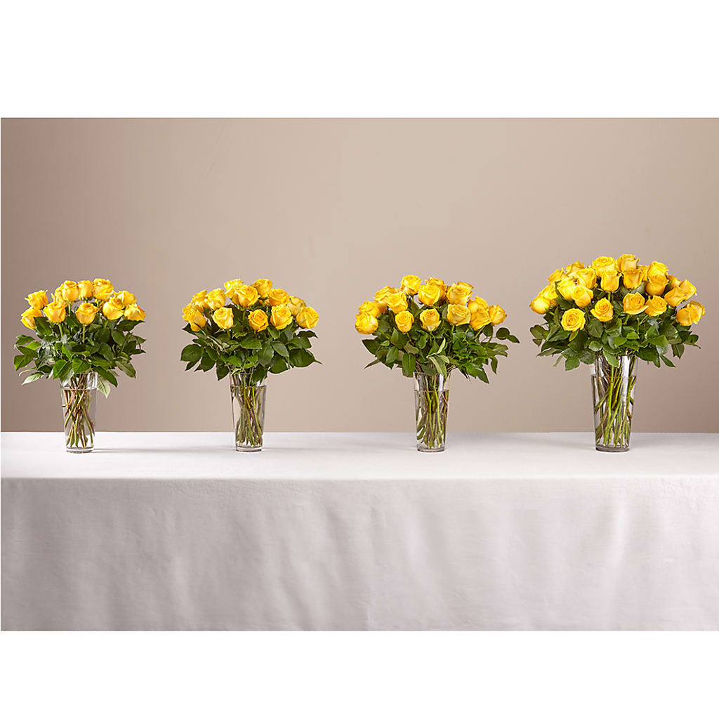 Long Stem Yellow Rose Bouquet –  Our Flower Shop, Gibsonton FL