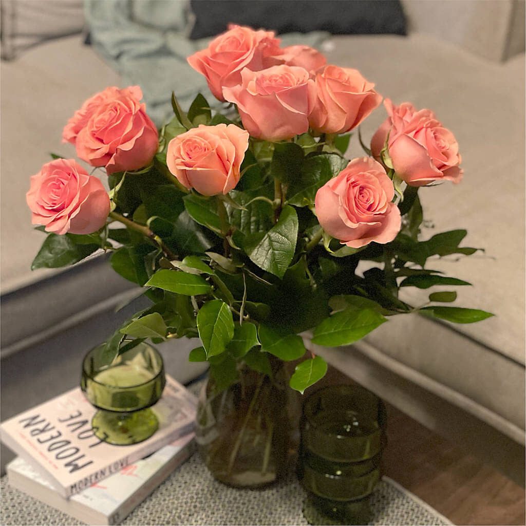 Long Stem Pink Rose Bouquet –  Our Flower Shop, Gibsonton FL
