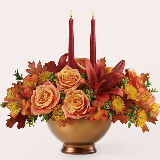 Harvest Table Centerpiece –  Our Flower Shop, Gibsonton FL