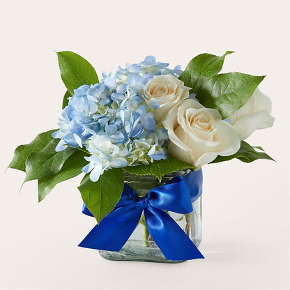 Sky Blue Delight Bouquet –  Our Flower Shop, Gibsonton FL