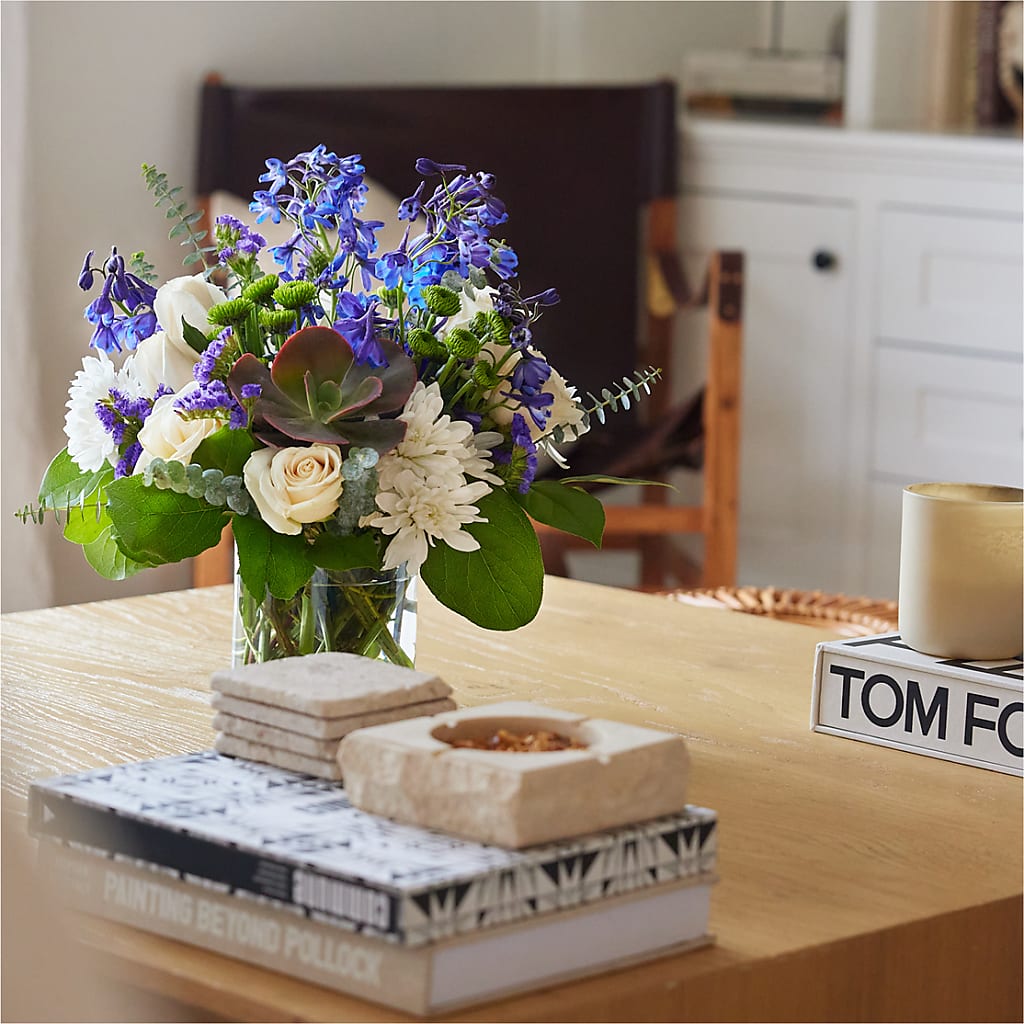 Cerulean Waves Bouquet –  Our Flower Shop, Gibsonton FL