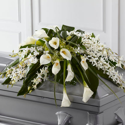 Angel Wings Casket Spray –  Our Flower Shop, Gibsonton FL