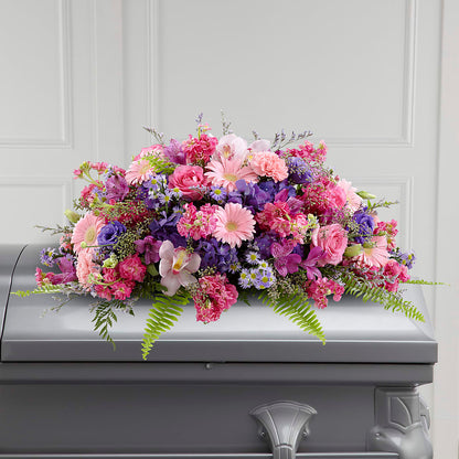 Glorious Garden Casket Spray –  Our Flower Shop, Gibsonton FL