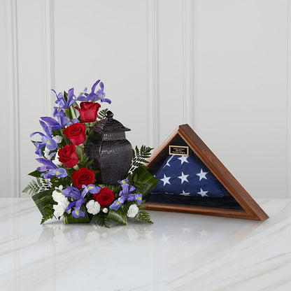 Patriotic Tribute Arrangement –  Our Flower Shop, Gibsonton FL