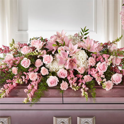 Life & Remembrance Casket Spray –  Our Flower Shop, Gibsonton FL