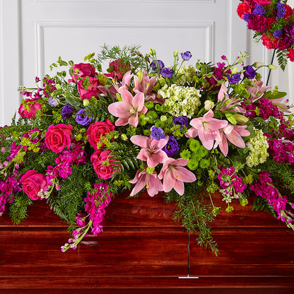 Radiant Tribute Casket Spray –  Our Flower Shop, Gibsonton FL