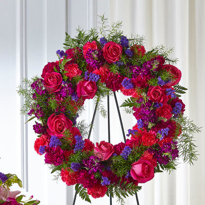 Calming Colors Wreath –  Our Flower Shop, Gibsonton FL
