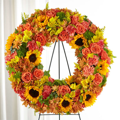 Autumnal Memories Wreath (Standard) –  Our Flower Shop, Gibsonton FL