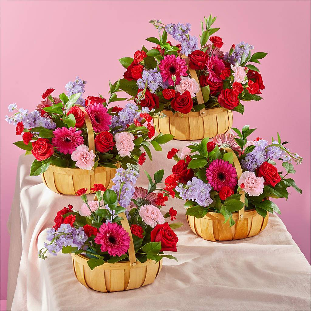 Pink Picnic Basket –  Our Flower Shop, Gibsonton FL