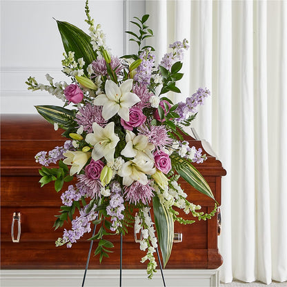 Grateful Hearts Standing Spray –  Our Flower Shop, Gibsonton FL